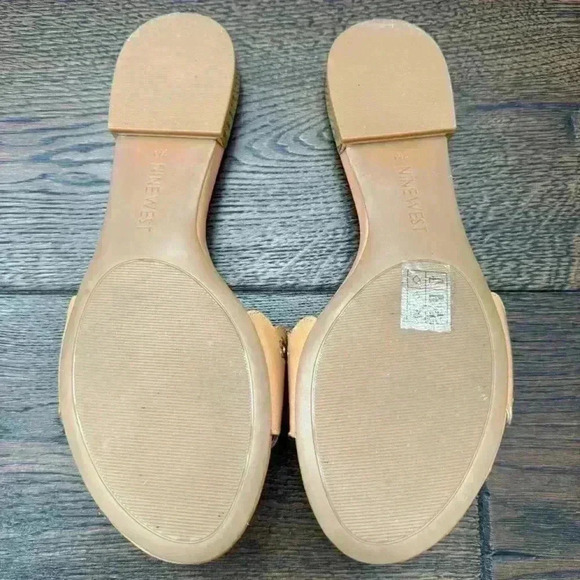 Nine  West Leather Sandals - Black & Tan - Picture 6 of 7